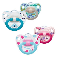 NUK Happy Days Silicone pacifier orthodontic shape 0-6m 1pc. SU05