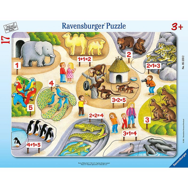 Ravensburger Frame Puzzle Reading 17pc. 3+ R 05233