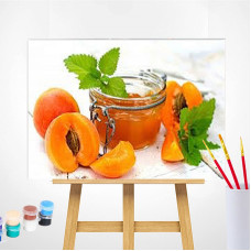 TSVETNOY Painting set by numbers 20x30cm Apricot Jam, MC1072e