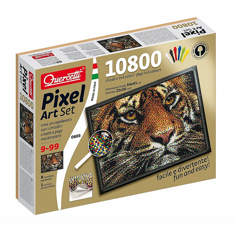 QUERCETTI mosaic Pixel Art TIGER 10800, 0803