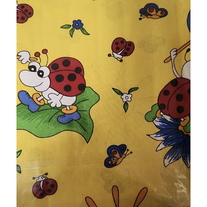 URGA Bed line of 3 parts 135x100cm, LADYBUG , yellow SALE