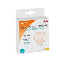 AKUKU Multiple-use maternity underwear 2 pcs. A0234 L white