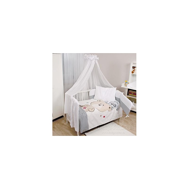 BABY MATEX Bed linen BIANCO STAR - 3 items