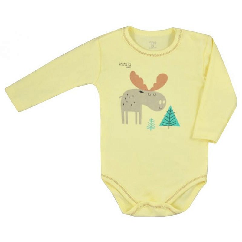 KOALA HAPPY BABY bodykit with long sleeves 86 size 07-599 yellow