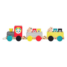 PETIT COLLAGE Wooden Pull Along Train Toy ,PTC518