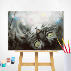 TSVETNOY Painting set by numbers 30x40cm Dreaming Kitten, ME1074e