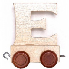 BINO Wooden alphabet letter - E, 82236