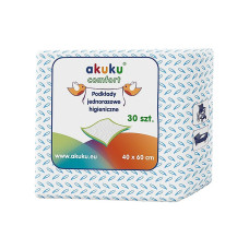 AKUKU COMFORT Disposable hygienic underpad 40x60cm 30 pcs A0377