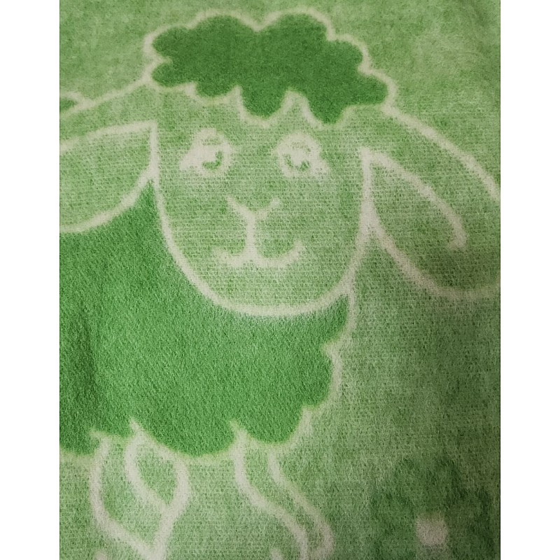 URGA wool blanket 90x60cm, green, SALE