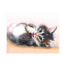 TSVETNOY Diamond painting 40x50cm Cute kitten, LG011e