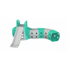 3TOYSM Slide with tunnel, 1470 grey-turquoise