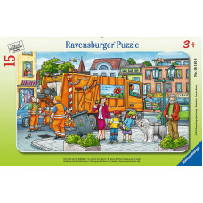 Ravensburger Frame Puzzle On the Way to the Garbage Disposal 15pc. 4+