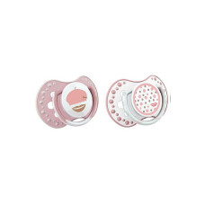 LOVI RETRO BABY Dummy Silicone dynamic 0-3m 2 pcs., 22/803 girl