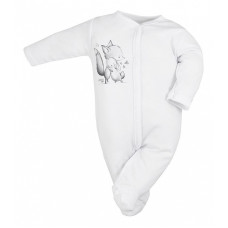 KOALA FOXY romper with long sleeves size 62 09-022 white