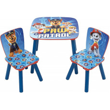 ARDITEX Disney PAW PATROL wooden table and 2 chairs PW12897