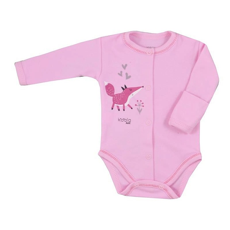 KOALA HAPPY BABY bodykit with long sleeves size 68 07-498 pink