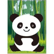 TSVETNOY Diamond painting 17x22cm Little Panda, X102e