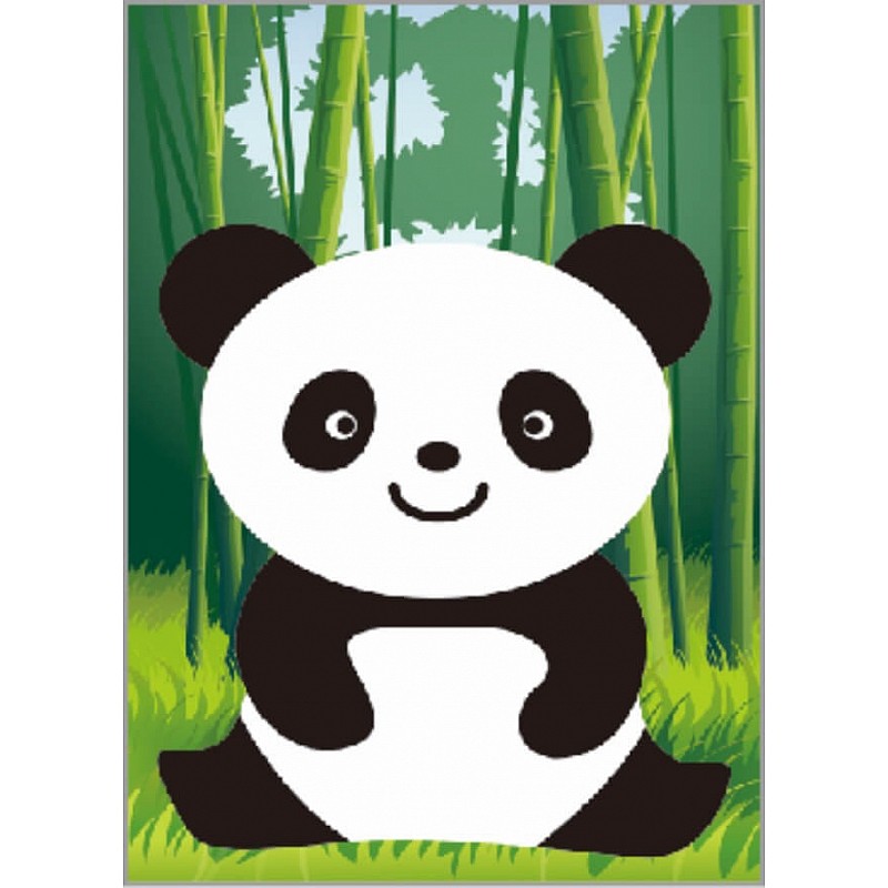 TSVETNOY Diamond painting 17x22cm Little Panda, X102e