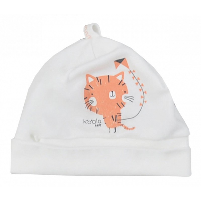 KOALA TASMANIA newborn cap 62 size, 08-642 ecru