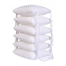 DUET BABY Crib bumper 6pcs. 30x30cm. art. 871 white