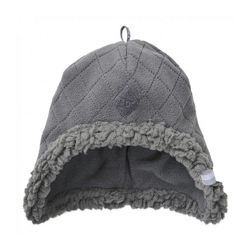 LODGER Hatter Fleece Scandinavian cap 3-6 months., COAL, HT 577_3-6