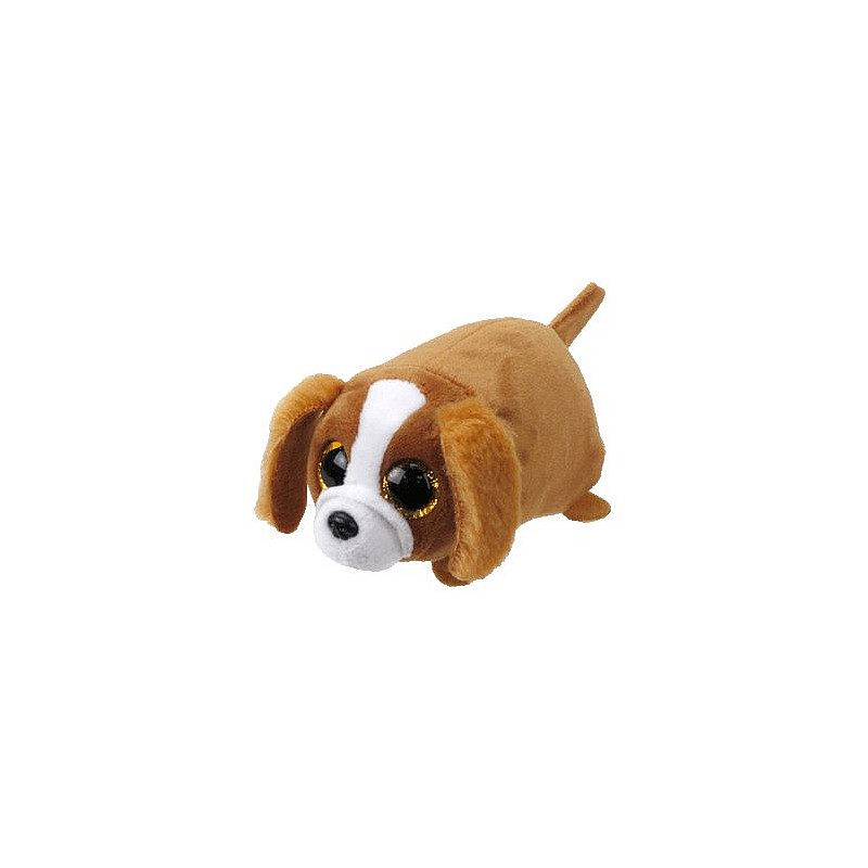 TY Teeny Tys Toy BROWN / WHITE DOG SUZIE 9cm, TY41249