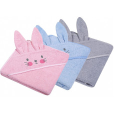 DUET BABY hooded towel 80x80cm ANIMALS II, 327 (743279)