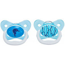 DR.BROWNS PreVent Glow in the Dark Butterfly glow in the dark silicone dummy 12m + blue