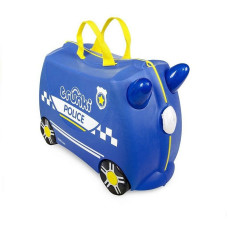 TRUNKI Children's suitcase on wheels Percy the Police Car TRU-0323 + labels