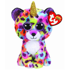 TY Beanie Boos soft toy 15.5cm Giselle rainbow leopard TY36284