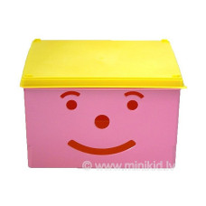 TEGA BABY Toy Box with lid SMILEY