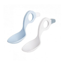 I CAN spoon with multifunctional handle 6m + 2 pcs., Blue / White