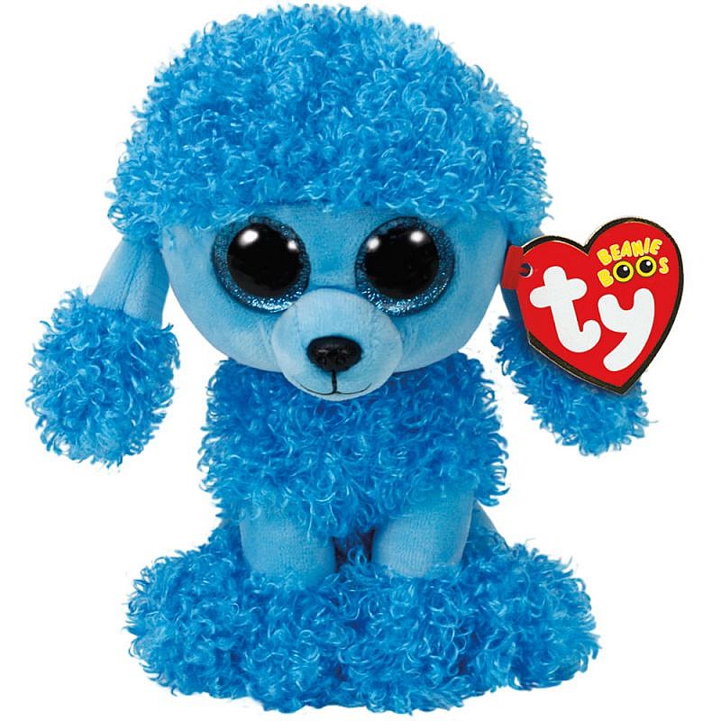 TY Beanie Boos Toy BLUE POODLE MANDY 15.5sm, TY36851