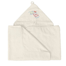 BABYMATEX hooded towel 140x70sm MAXI JUNIOR, 02 beige