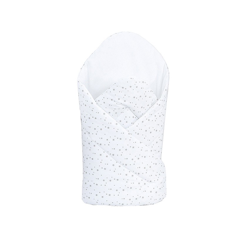 MamoTato baby envelope 78x78cm MINI STARS, white 10821