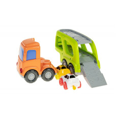 SMILY PLAY trailer with the car 12m+, 82973 green