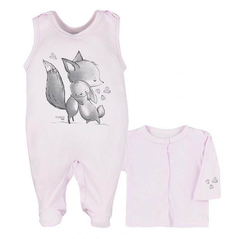 KOALA FOXY romper with blouse 56 size, pink