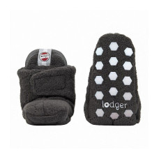 Lodger Slipper Fleece Botanimal slippers, Raven, 3-6, SL 587