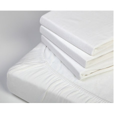 TROLL Fitted sheet 140x70x8cm Jersey delux BCR-SJ0005 white