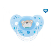 CANPOL BABIES Sweet Fun silicone soother 0-6m 22/598 anatomically shaped blue