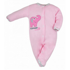 KOALA DZUNGLA romper long sleeve size 68 05-363 pink