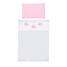 KLUPS Bed linen 2 piece PINK CLOUDS 135X100sm, H247