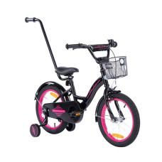 TOMABIKE Children's bicycle 16" XXIII PLATINUM BLACK/PINK