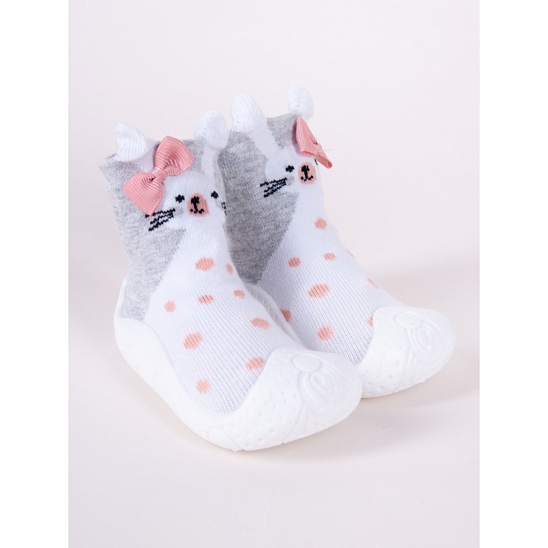 YO BABY SCORPIO Socks with rubber sole RABBIT 24, OB-138//OBO-0138G Girl