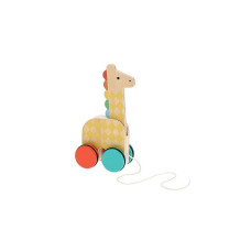 On-the-Go Giraffe Wooden Pull Toy