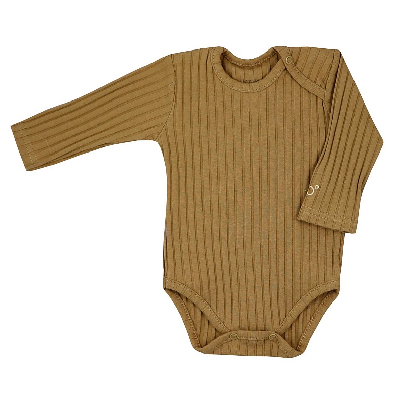 KOALA BAMBINI body with long sleeves 62 size 10-622 brown