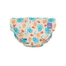 BAMBINO MIO Swim Nappies BLUE SQUID, M (7-9kg)