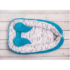 BELISIMA MINKY nest for the newborn, P01-867, blue