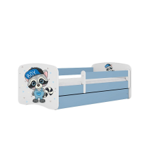 KOCOT KIDS Bed babydreams blue raccoon with drawer with mattress 140/70