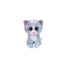 TY Flippables Toy WHIMSY SEQUIN BLUE CAT reg 15cm, TY36674